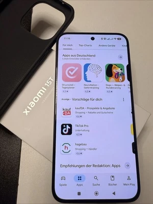 Top Zustand Xiaomi 15T 5G Smartphone 256GB 12GB RAM schwarz 5500mAh - Bild 1 von 4