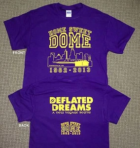 MINNESOTA VIKINGS HOME SWEET DOME TSHIRT 1982-2013 METRODOME COMMEMORATIVE - Bild 1 von 8