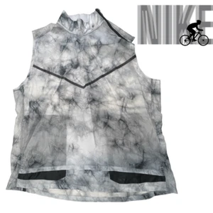 Nike Men's Tech Pack Transform Sleeveless Tie Dye Running Vest Gray White Sz XL - Picture 1 of 6