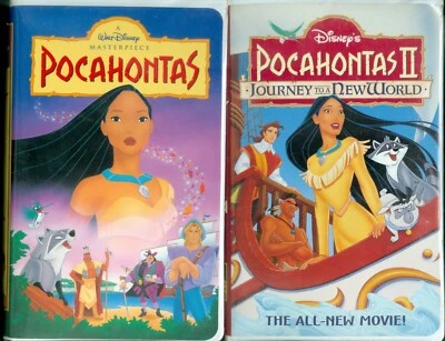 Walt Disney Pocahontas I & II (Journey to a New World) VHS Home Videos Foto 1 de 4