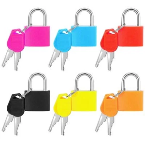 6 Pcs Luggage Locks With Keys Locker Lock Small Luggage Padlocks Suitcase Locks - Picture 1 of 6