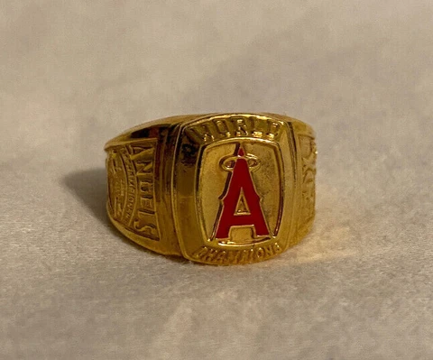 Vintage Anaheim Angels World Series Ring 2002 Replica Fox Sports Net Baseball Cover