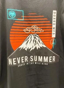 Never Summer Men's Fuji 2 Short Sleeve Tee Black Multi Size Large NEW - Picture 1 of 1