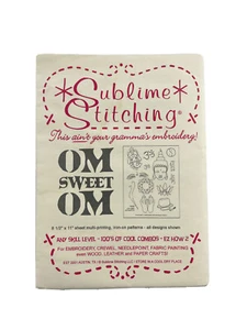 Sublime Stitching Om Sweet Om Iron-On Embroidery Patterns Open Package - Picture 1 of 6