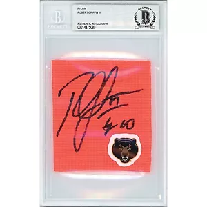 Robert Griffin III Auto Baylor Bears Signed Football Pylon Beckett BGS Slab RG3 - Picture 1 of 4