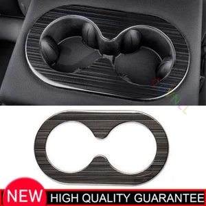 Para Chevrolet Equinox 18-2021 Negro Titanio Apoyabrazos Trasero Portavasos Cubierta Borde - Imagen 1 de 6