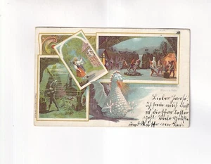 9971) WIEN - GRUSS aus Restaurant ZUM WALFISCH - K.K. PRATER - Zwerge etc. 1901 - Imagen 1 de 2