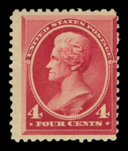 US 1888 Jackson 4c carmine Scott # 215 mint MH - Picture 1 of 2