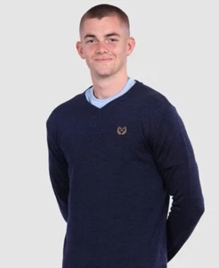 West Ham United London knit v neck jumper navy Pull Over Long Sleeve - Blue - Picture 1 of 3