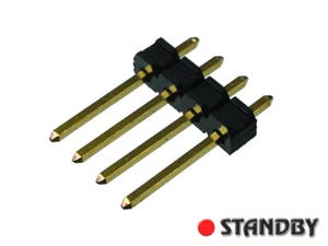 50pcs 4 Pin Header Straight, Pitch=2.54mm, 75160-115-04 BERG ELECTRONICS - Bild 1 von 1