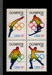 US Scott #1695-98, Block of 4 1976 Olympics 13c VF MNH - Picture 1 of 1