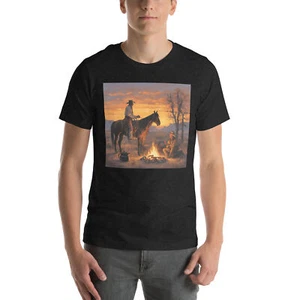 Cowboy Campfire Unisex T-Shirt - Bild 1 von 15