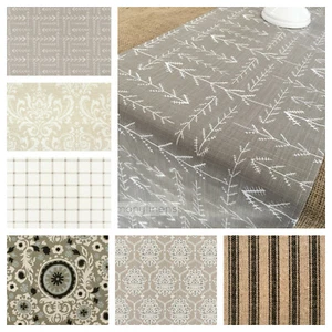 Tan Beige Table Runner Taupe Table Linens Tan Home Decor Table Centerpiece Linen - Picture 1 of 36