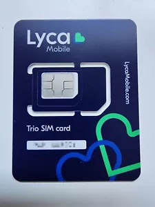 USA LycaMobile Prepaid SIM Karten Kit•KEIN PLAN ENTHALTEN•Lyca Mobile SIM Karte US USA - Bild 1 von 2