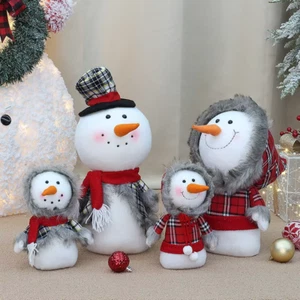Christmas Dolls Home Decoration Snowman Christmas Tree Ornaments Figurine - Picture 1 of 14