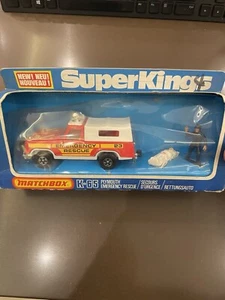 Matchbox Superkings K-65 Plymouth Emergency Rescue truck new in box - Picture 1 of 5