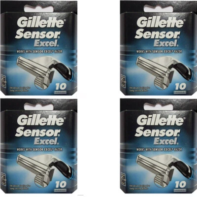 Cuchillas de afeitar de recarga Gillette Sensor Excel 40 cartuchos Foto 1 de 4