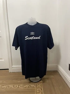 Camiseta para hombre Umbro Escocia azul marino talla XL - NUEVA CON ETIQUETAS - Imagen 1 de 5
