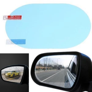 2x Oval Car Auto Anti-Fog Rainproof Rearview Mirror Protective Film Accessory - Picture 1 of 12