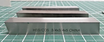3 New HSS 5% Cobalt Cutting Bit Blank  Square 3/4"x 3/4" x 5" - Image 1 of 4