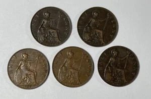 Great Britain 1902, 1903, 1904, 1905 & 1907 1/2C (#2198) Higher grades - Picture 1 of 2