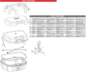 GIVI Z2211OXCR ELOXIERTES ALUMINIUM COVER FÜR TRK52N - Bild 1 von 1