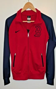 Nike Boston Red Sox Jacket Womens M Red Blue Full Zip MLB Baseball - Picture 1 of 10