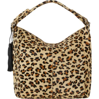 Animal Print Leather Top Handle Grab Bag - Image 1 of 4