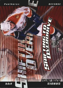 2002-03 (PANTHERS) Upper Deck MVP Overdrive #SO9 Sandis Ozolinsh