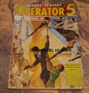 SECRET SERVICE OPERATOR #5 UNDERCOVER NOV DEC 1937 CURTIS STEELE PULP MAGAZINE - Picture 1 of 1