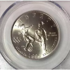 1996 S Soccer Half Dollar PCGS MS70 ***Rev. Tye's Coin Stache*** #5344100 - Picture 1 of 4