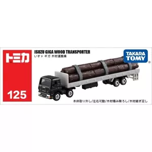 Takara Tomy Tomica 125 Isuzu Giga Wood Transporter Diecast Model Car New in Box - Picture 1 of 5