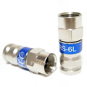 25ct METAL Coax Cable RG-6 F CONNECTOR Compression Fittings WATER SEAL O RING - Picture 1 of 1