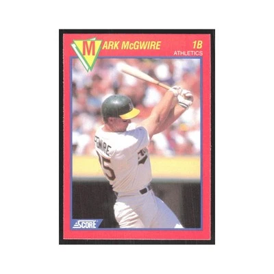 1989 Score Superstars Mark McGwire Athletics #25 - Image 1 of 3