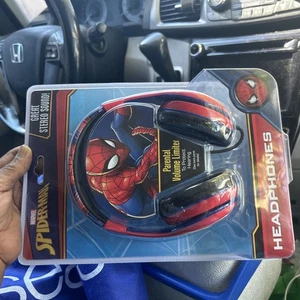 Marvel Spiderman Headphones Parental Volume Control New In Box eKids Stereo - Picture 1 of 12