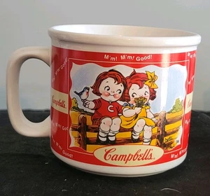 Taza de café de cerámica para sopa Campbell's Kids Houston Harvest 1998 escenas de verano - Imagen 1 de 4