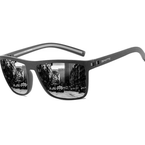 Polarisierte Sonnenbrille für Herren leichtes TR90 Gestell UV400 Schutz eckig Sonne - Bild 1 von 12