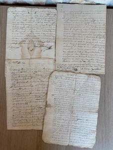 Antike handschriftliche Urkunden 1700/1800 - Bild 1 von 6