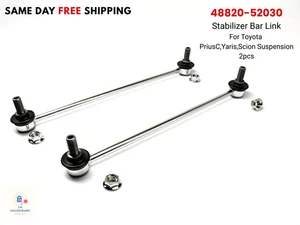 48820-52030 For Toyota PriusC,Yaris,Scion Suspension Stabilizer Bar Link x2pcs - Picture 1 of 11