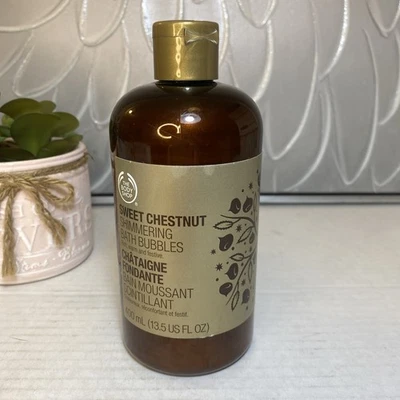 The BODY SHOP Dulce Castaño Brillante Burbujas de Baño Muy Difícil de Encontrar ¡¡Raro!! 13,4 fl oz Foto 1 de 4
