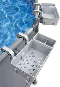 Pool Aufbewahrungskorb 2 Packungen, oberirdisches Poolzubehör, Schwimmbad... - Bild 1 von 14
