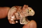 *SOAPSTONE WOMBAT* Carving 3.8cm 21.3g Carved Natural Stone Statue Figurine