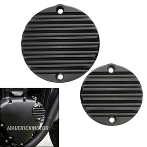 Engine Badge Clutch Points ACG Inspection Cover Kit For Triumph T100 T120 Black - Picture 1 of 6