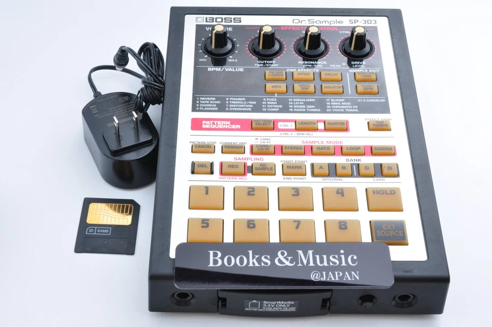 Boss SP-303 Dr. Muestra 2003 con adaptador + tarjeta de memoria funcionando BR63417 Foto 1 de 4