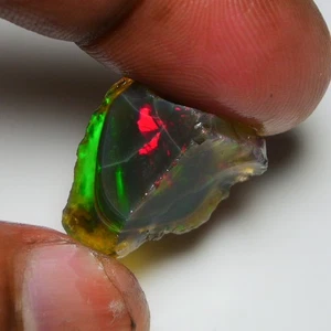 Large Opal Rough 16.30 Carat Natural Ethiopian Oil Opal Raw, Fire Opal Gemstone - Picture 1 of 11