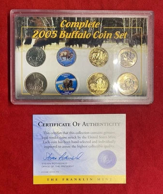 **COMPLETE 2005 BUFFALO LIMITED EDITION UNCIRCULATED COIN SET** (U.S. MINT)+COA! - Image 1 of 4