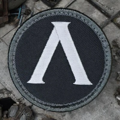 MSM LAMBDA SHIELD SPARTAN MILSPEC MONKEY ACU DARK MILITARY TACTICAL HOOK PATCH - Image 1 of 3