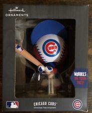 Hallmark Ornament MLB Chicago Cubs Bobble Head Wobble At Bat Baseball
