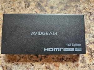 Avidgram HDMI Splitter 1 in 2 out 8K Open Box NEW - Picture 1 of 6