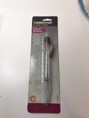 FARBERWARE Termómetro para freír caramelo gelatina 100 a 400 grados NOS sellado 78740 Foto 1 de 2